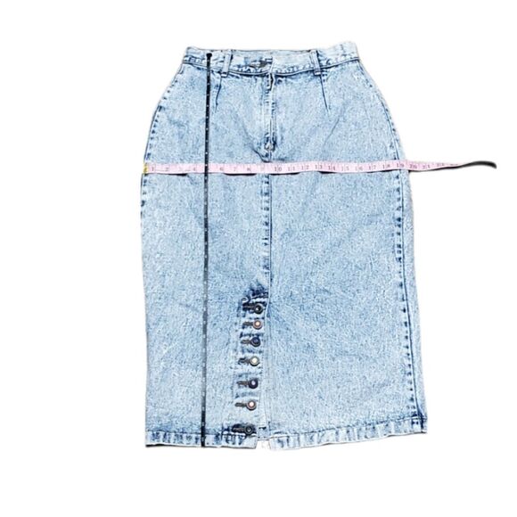 Women Vintage 1980s stone Wash Jeweled No Problem High Waisted Pencil Je… - Picture 6 of 9